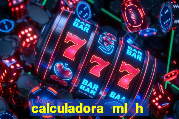 calculadora ml h para mcg kg min